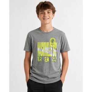 MLS Nashville SC Youth Gray Graphic T-Shirt Boys Size 10-12 Soccer Fan Tee